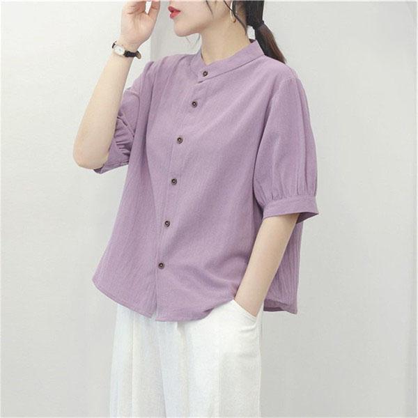 綿麻 シャツ ブラウス レディース 30代 40代 50代 夏 春