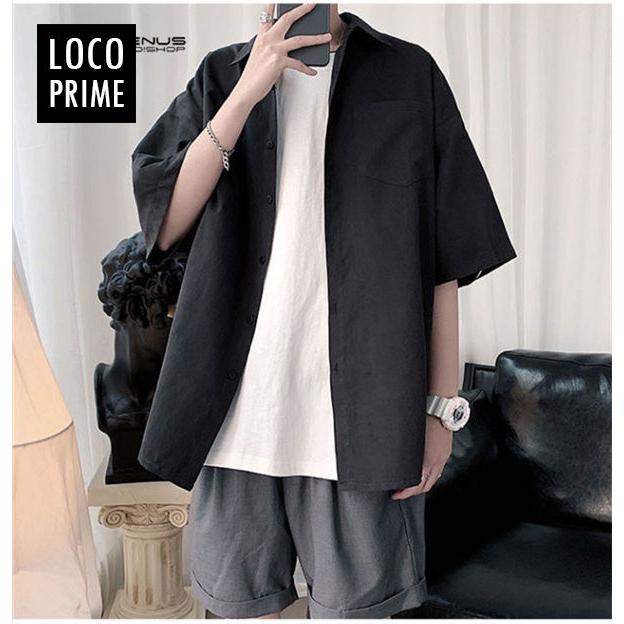 カジュアルシャツ メンズ 半袖 開襟シャツ ボタンダウンシャツ