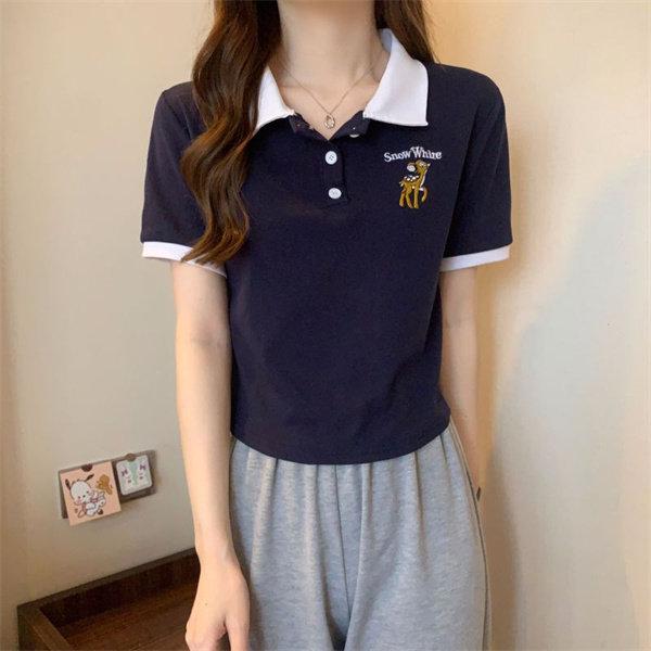 ゴルフ レディース ジーフォア 半袖 トップス シャツ ポロシャツ（ネイビー） ゴルフ レディース ジーフォア 半袖 トップス シャツ ポロシャツ