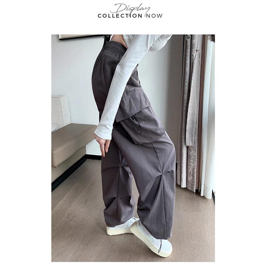 送料無料 カーゴパンツ レディース ゆったり ワイドパンツ 低