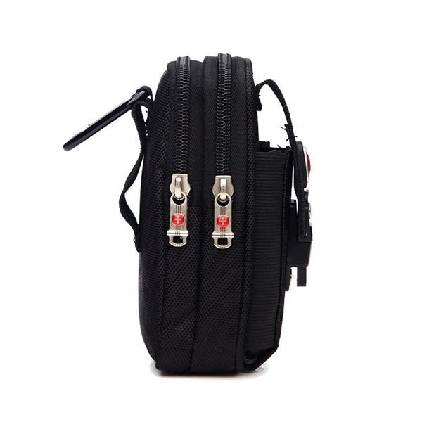 SWISSWIN ウエストポーチ ウエストバッグ メンズ 仕事用 ヒップバッグ