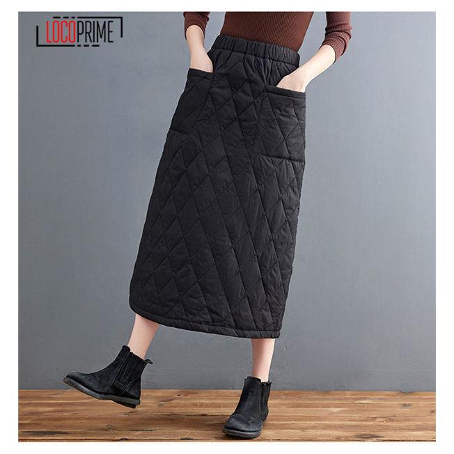 暖か♡超美品♡ マスターバニーエディション レディース ダウンスカート 黒 0 ダウンスカート レディース 大きいサイズ Aライン 体型カバー 着痩せ