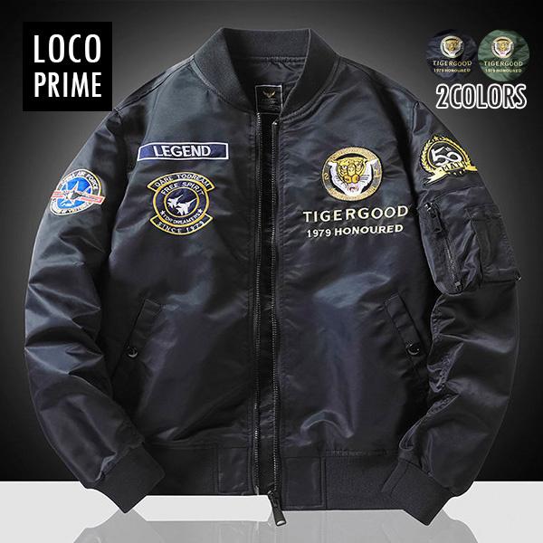 Ma1ジャケット メンズ ミリタリージャケット Ma 1 ブルゾン 薄手 春服 刺繍 立襟 ミリタリー カジュアル ジャケット アウター 大きいサイズ カッコイイ 超歓迎