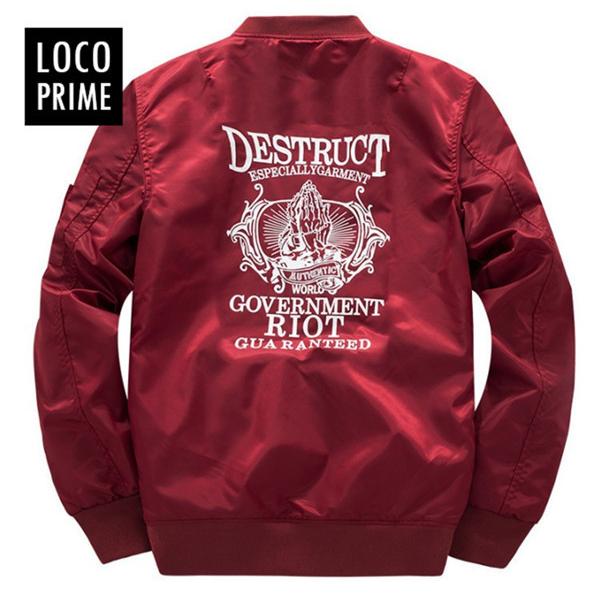 DENHAM ヘリンボーン ジャンパー フライトジャケット メンズL MA-1 fushi220109.jpg