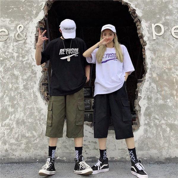 カーゴパンツ メンズ レディース クロップドパンツ ハーフパンツ カーゴパンツ メンズ レディース クロップドパンツ ハーフパンツ