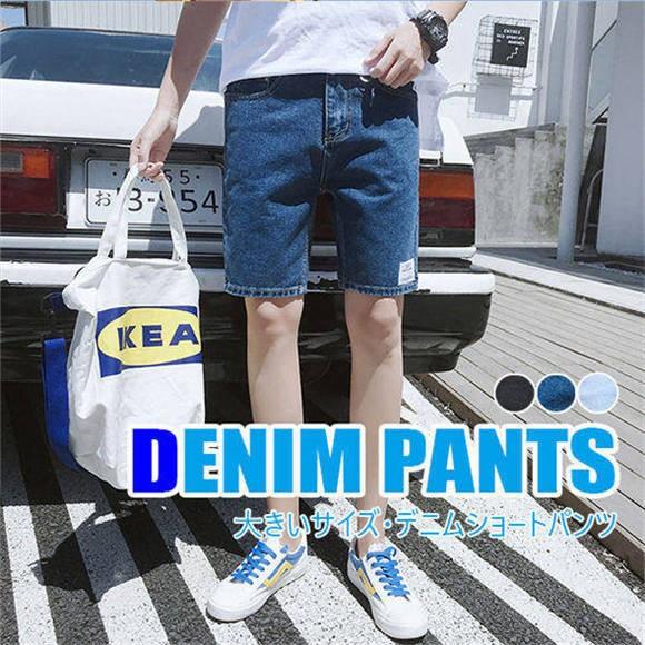 メンズ デニム パンツ ショーツ ハーフパンツ デニムパンツ ジーンズ ショートパンツ 大きいサイズ おしゃれ ユーズド加工 夏 Loco Loco Prime 通販 Yahoo ショッピング
