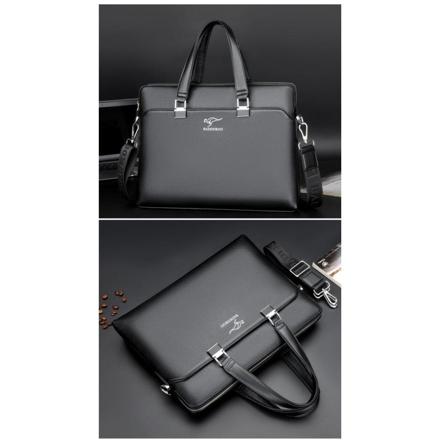 ビジネスバッグ メンズ ブランド 革 30代 40代 ブリーフケース 本革調