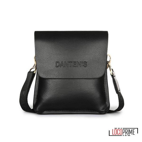 ブラックレザーメッセンジャーバッグ FOSSIL ショルダーバッグ フォッシル メッセンジャーバッグ