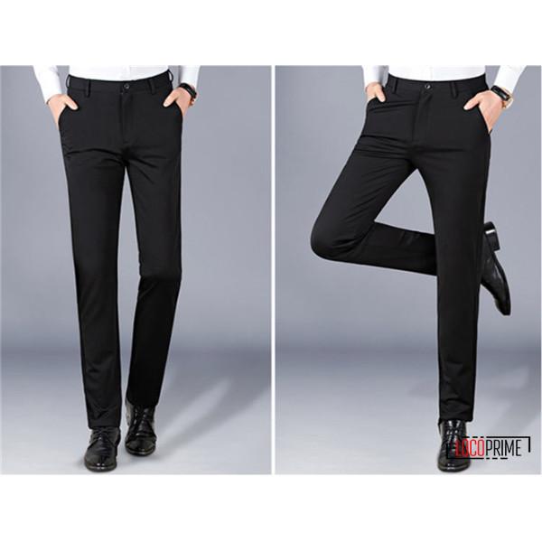 パーソンズストレッチスリムスーツノータックパンツブラック無地　A6 新品未使用品 無印良品 パンツ 紳士 風を通すストレッチサッカーノータック