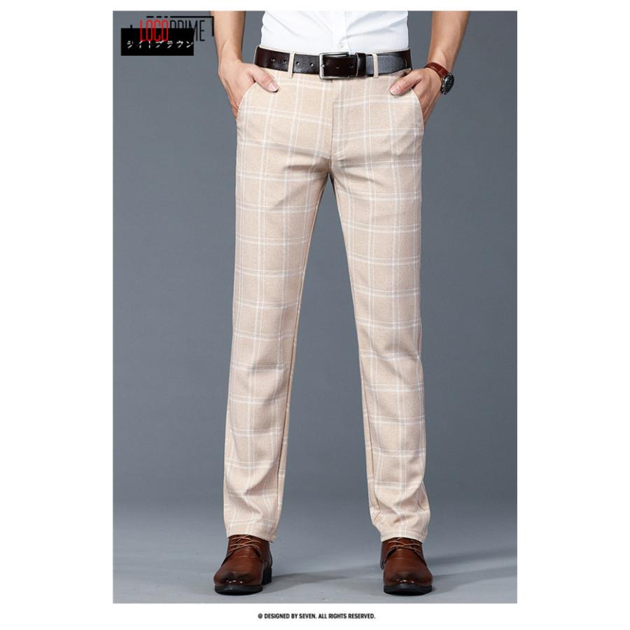 スラックス メンズ スリム ノータック ズボン 洗える