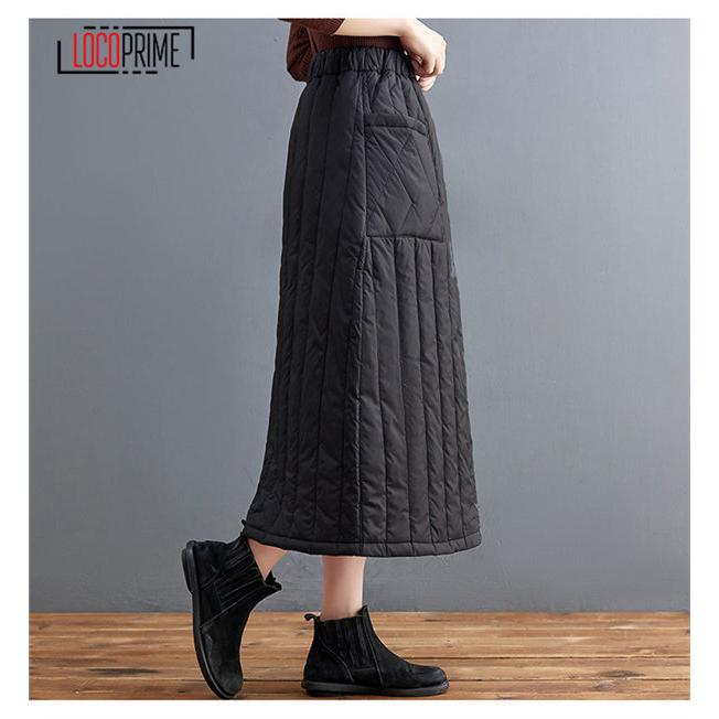 レディース ロングスカート ダウンスカート 巻きスカート Aライン