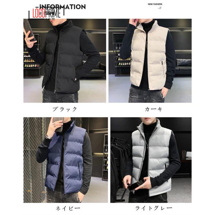 中綿ダウンベスト メンズ ベスト キルティング ライトアウター