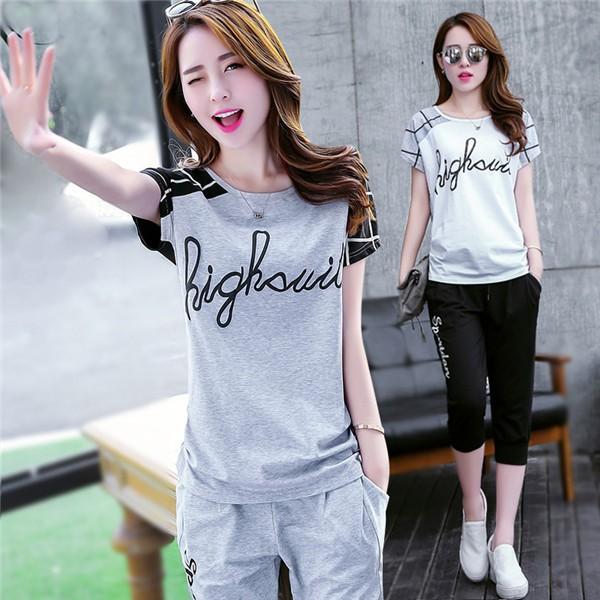 セットアップ レディース スポーツウェア 上下 スウェットパンツ 細身 ハーフパンツ ジャージ 部屋着 ルームウェア パンツ 7分丈 大人も着やすいシンプルファッション