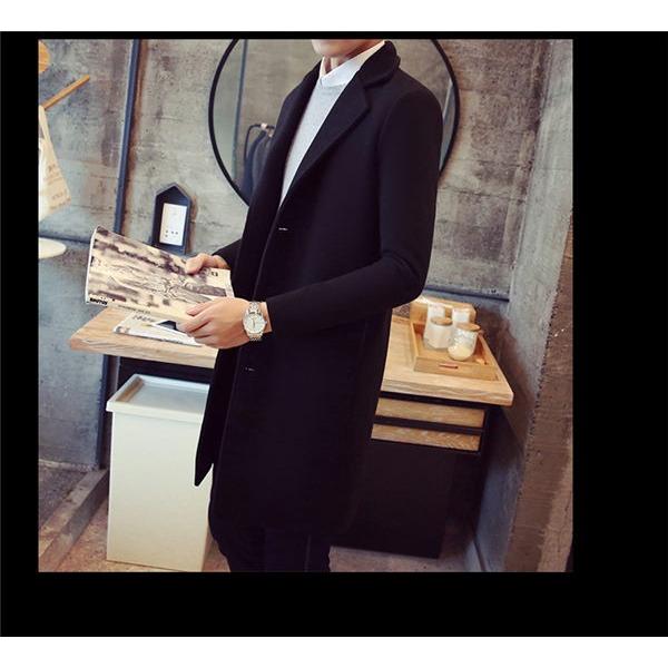 チェスターコート メンズ ロング スリム ビジネス ウール トレンチコート ダッフルコート アウター 無地 メルトン 大きいサイズ ブランド 細身 通勤 冬 Yurong Loco Prime 通販 Yahoo ショッピング