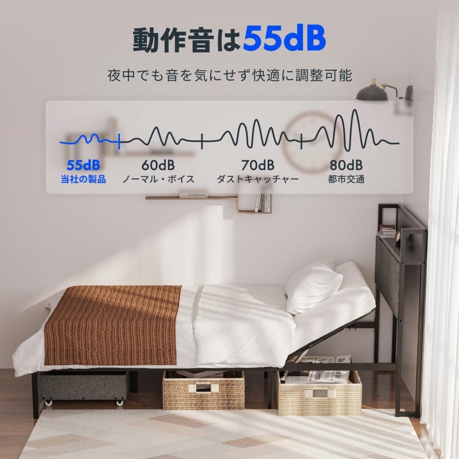 FlexiSpot 電動ベッド リクライニングベッド FlexiSpot B1 ベッド 組立