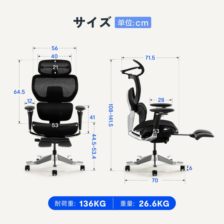 FlexiSpot オフィスチェア FlexiSpot C7 Morpher 【無料組立設置