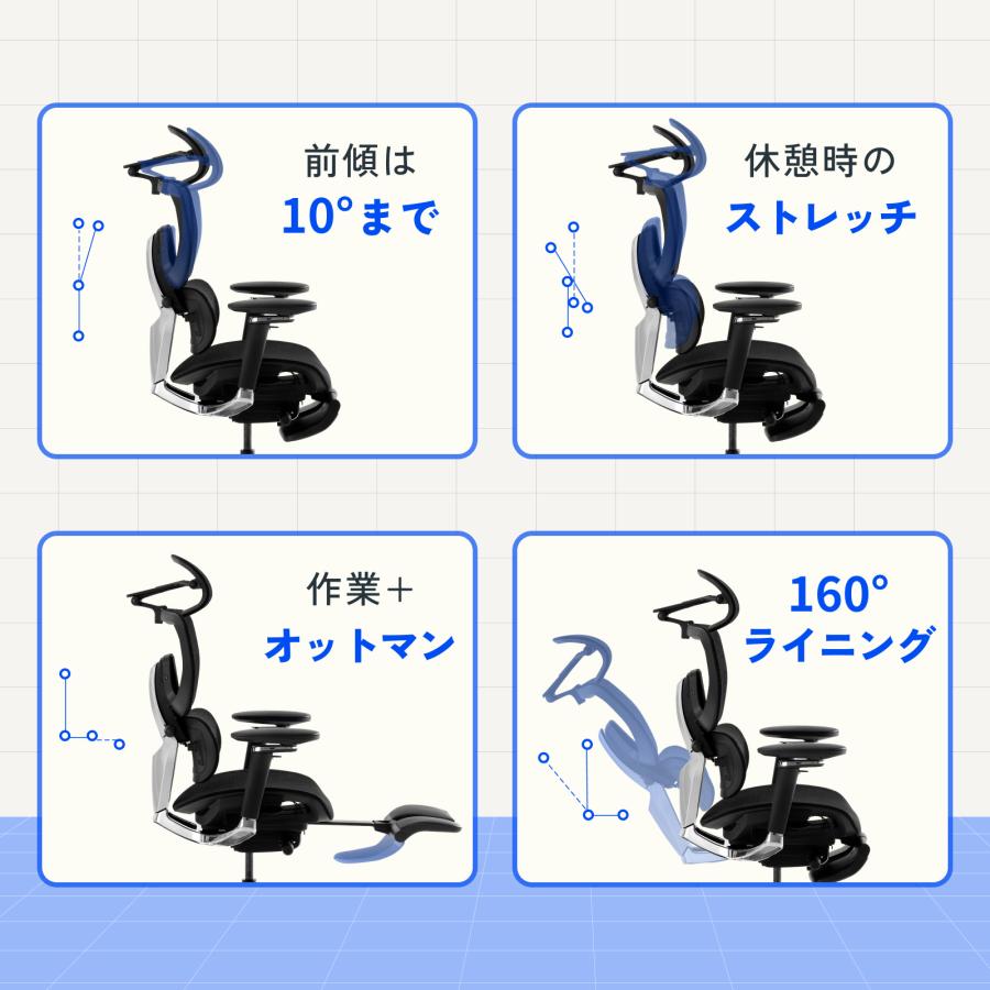 FlexiSpot オフィスチェア FlexiSpot C7 Morpher 【無料組立設置