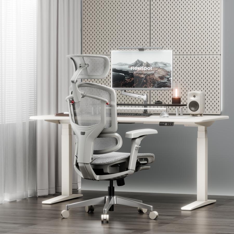 オフィスチェア ヘッドレスト付き オットマン メッシュ 腰痛 FlexiSpot C7 Pro 2 ワークチェア フットレスト リクライニング ハイバック ランバーサポート 爆買 | FlexiSpot | 03