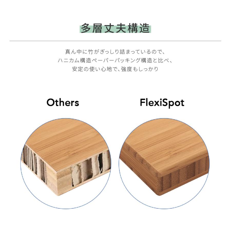天板 竹製 竹作り スタンディングデスク パソコンデスク Flexispot ...