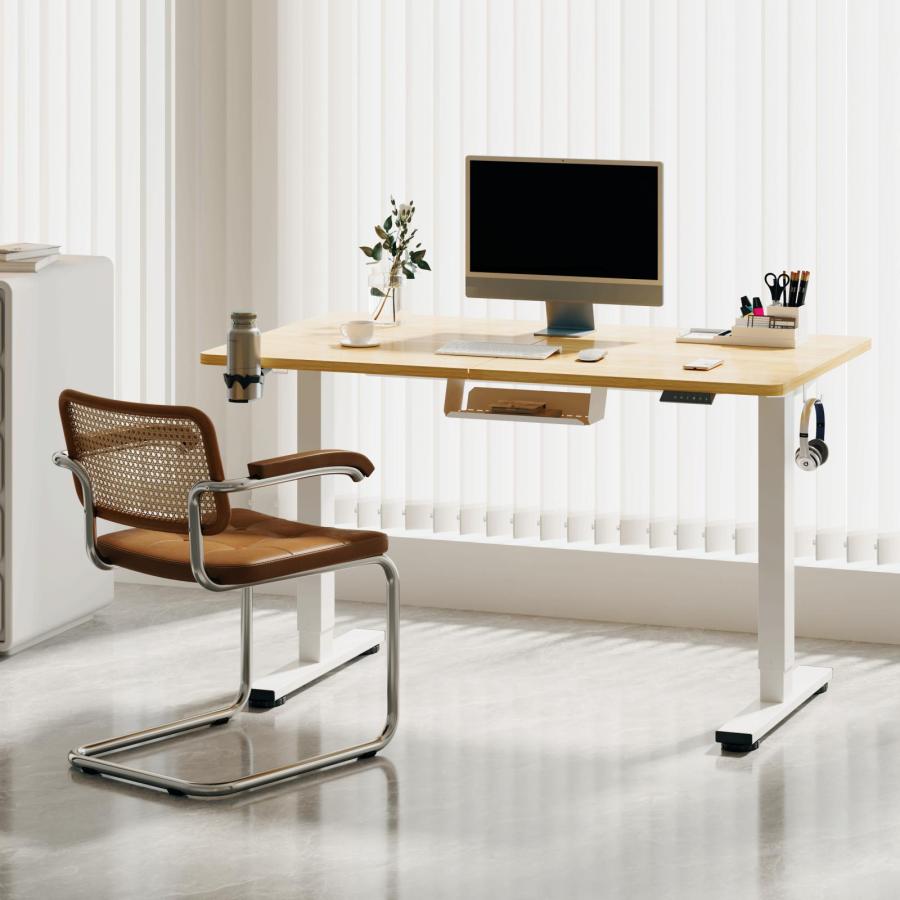 【ほぼ新品】SANODESK 電動昇降デスク E150 メイプル天板 FlexiSpot 昇降式デスク 電動 昇降デスク Sanodesk E150 Basic