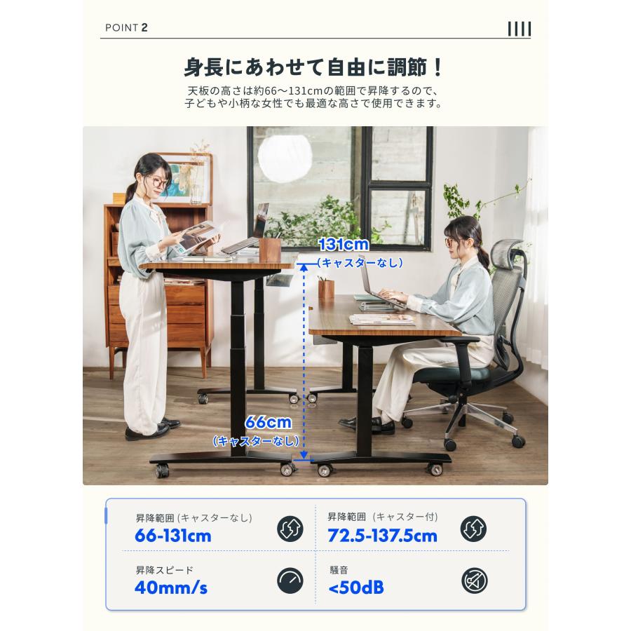 FlexiSpot 昇降デスク 140 電動 E7H 昇降式デスク デスク 幅 FlexiSpot 昇降デスク 140 電動 E7H 昇降式デスク デスク 幅