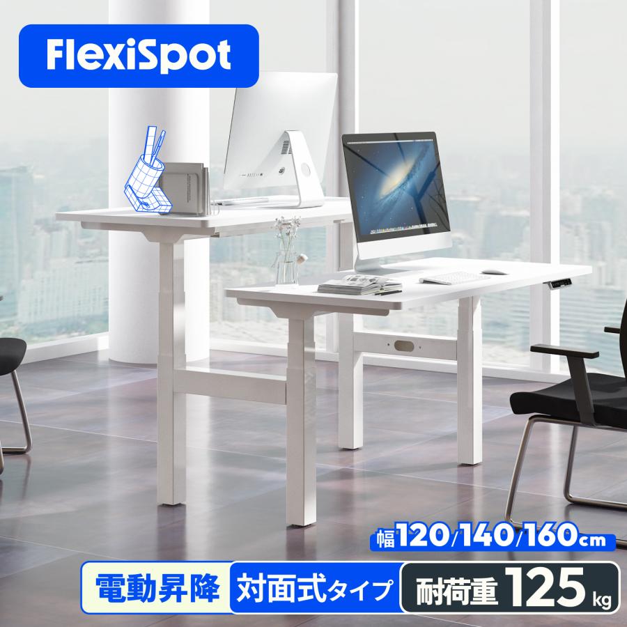 FlexiSpot 昇降式テーブル E7D 昇降デスク 電動 ワークデスク