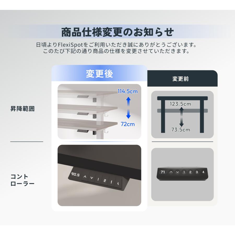 FlexiSpot 昇降式デスク 電動式 EF1 昇降デスク ゲーミング