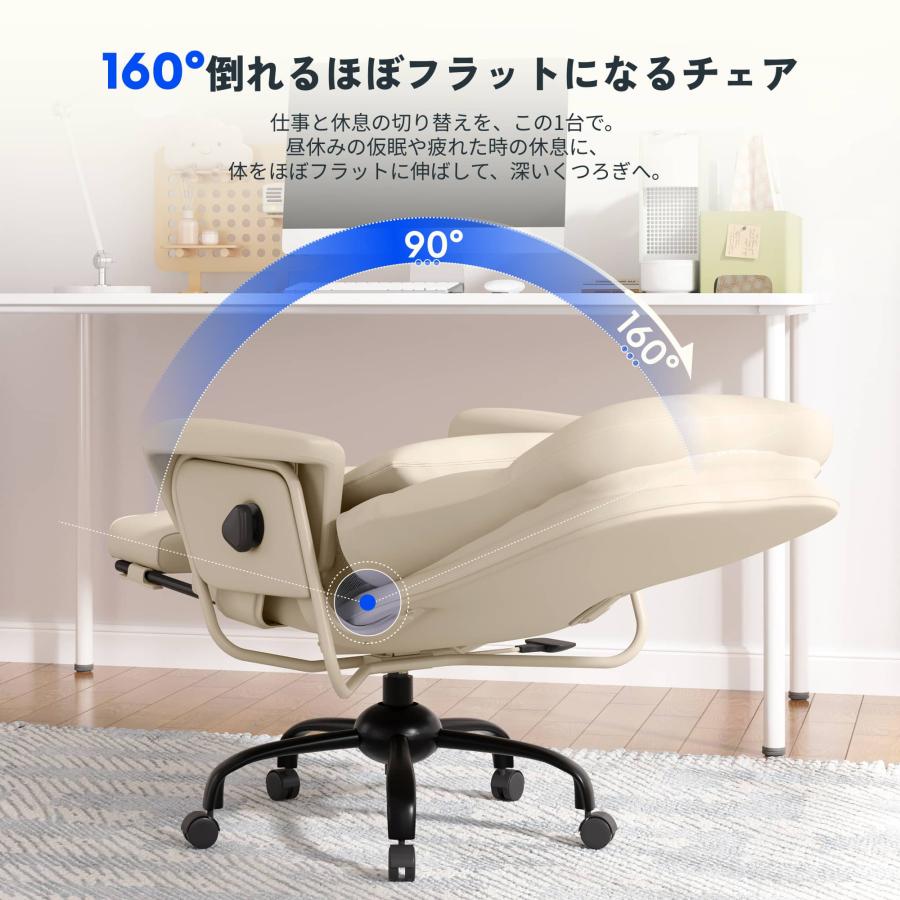 ★ボブ市川★ 社長椅子 ボスチェア フットレスト付き リラックスチェア オフィスチェア デスク