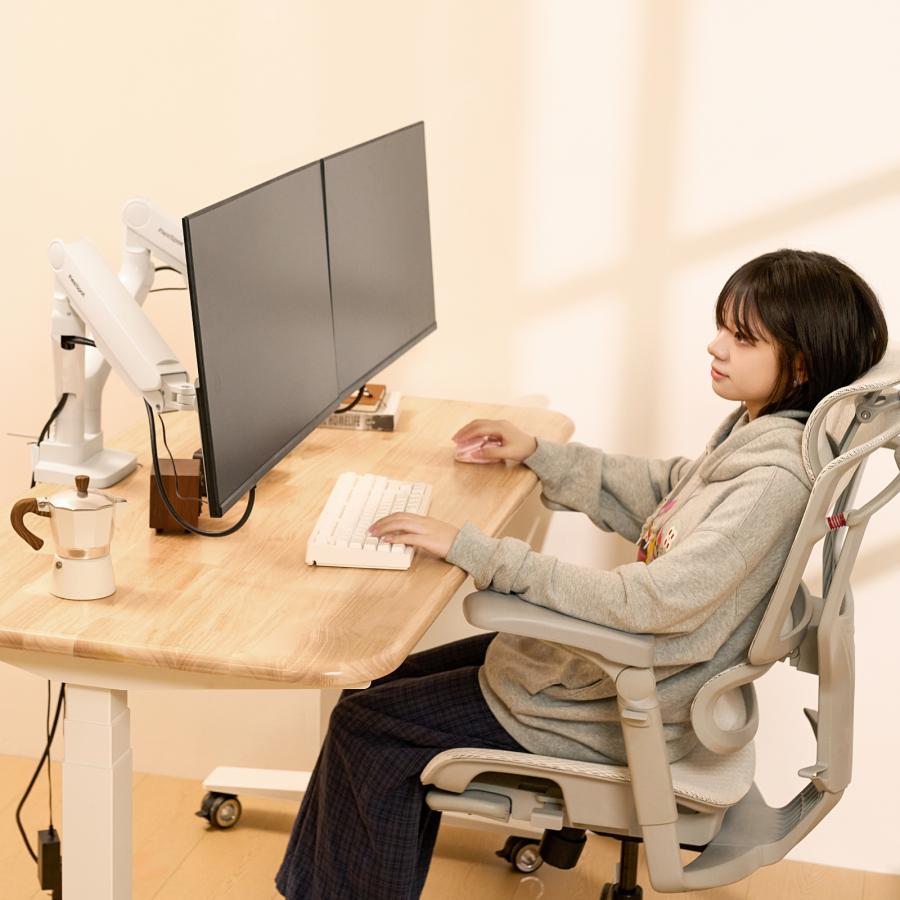 FlexiSpot モニターアーム デュアルモニターアーム 2画面 左右 大型