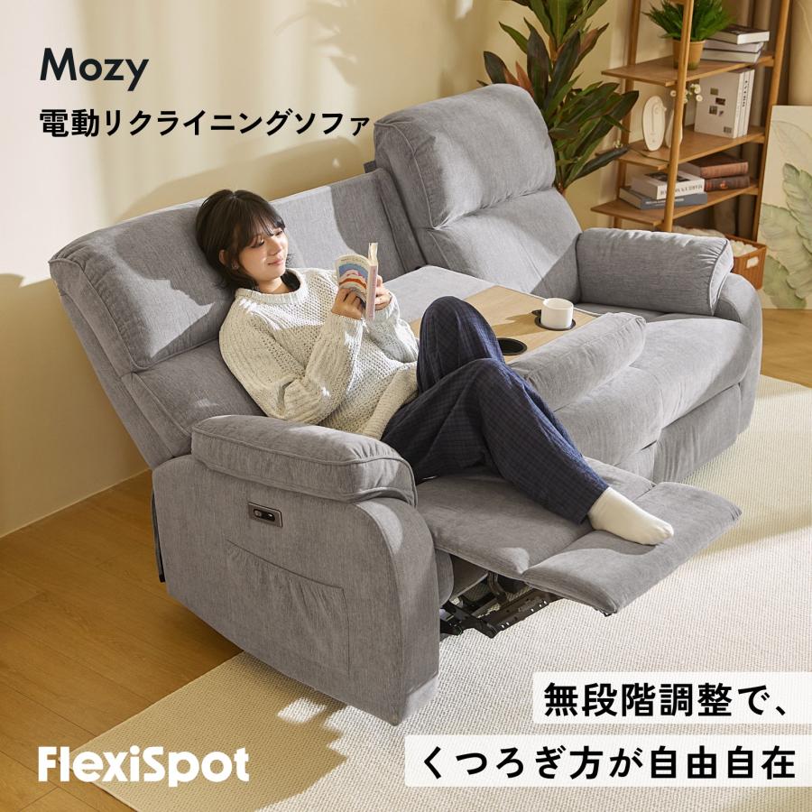 FlexiSpot ソファー 2人掛け リクライニングソファ 電動 FlexiSpot