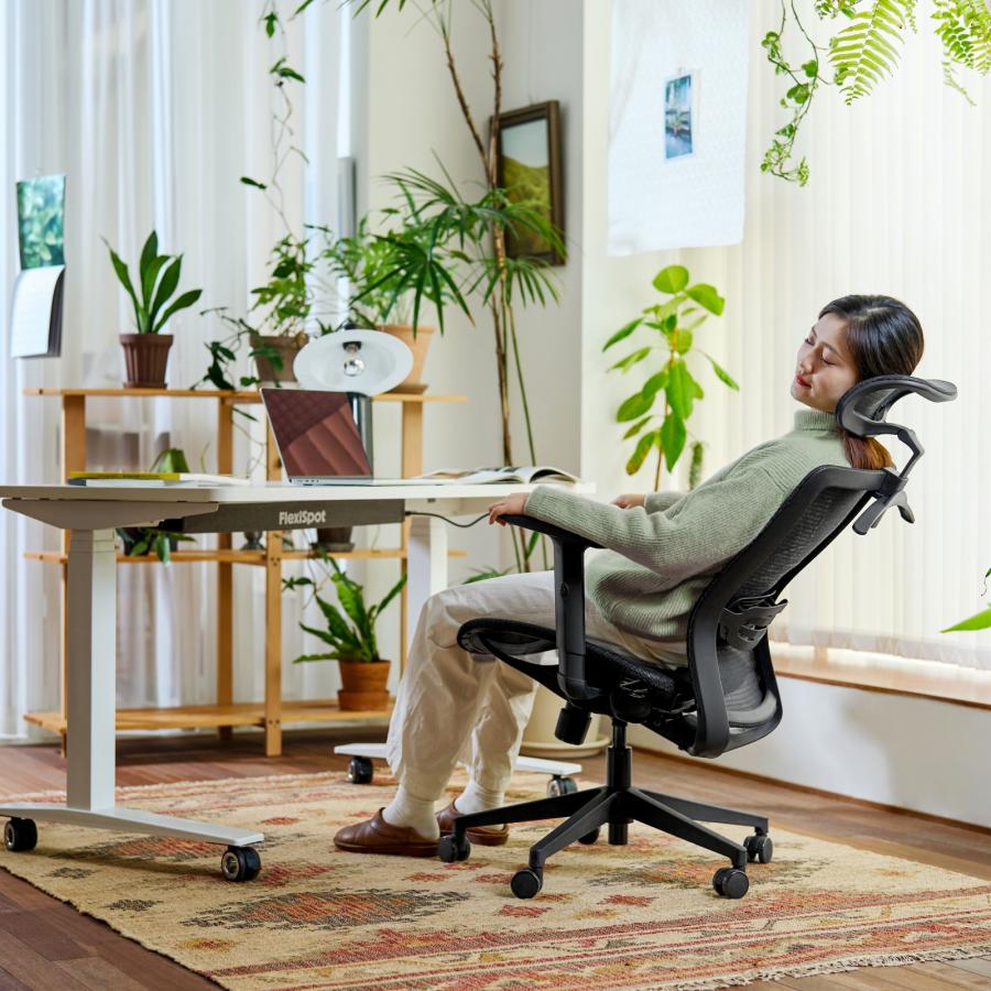 オフィスチェア デスクチェア 椅子 ワークチェア FlexiSpot OC3 フォーム 高通気性 リクライニング シンクロロッキング ハイバック 在宅ワーク 長時間作業 | FlexiSpot | 03