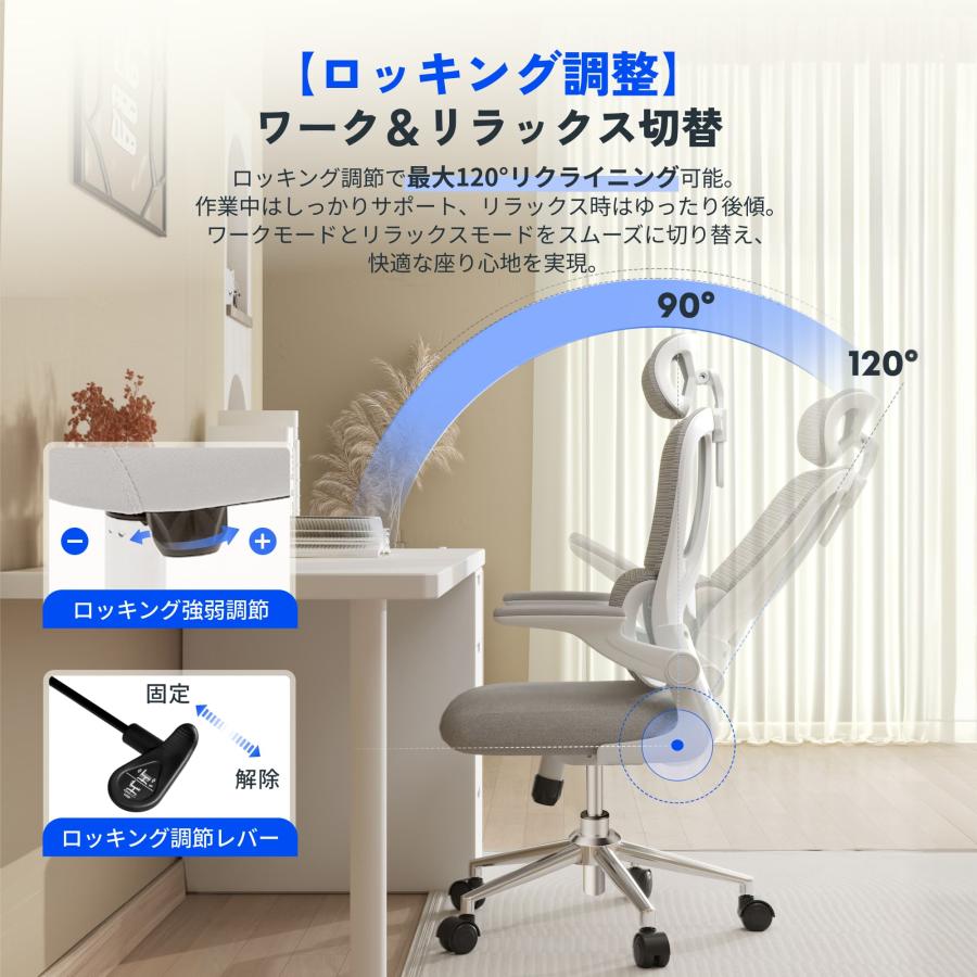 FlexiSpot オフィスチェア リクライニング FlexiSpot OC6 デスクチェア