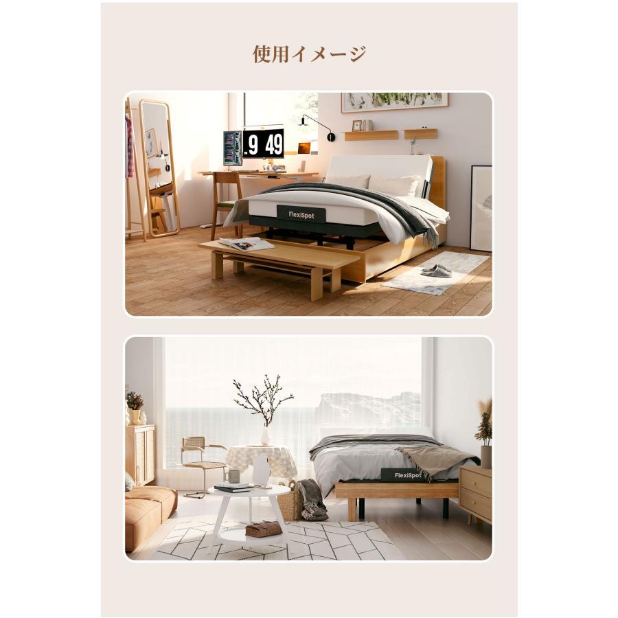 FlexiSpot 電動ベッド リクライニングベッド 電動 S5 2モーター FlexiSpot 電動ベッド リクライニングベッド 電動 S5 2モーター
