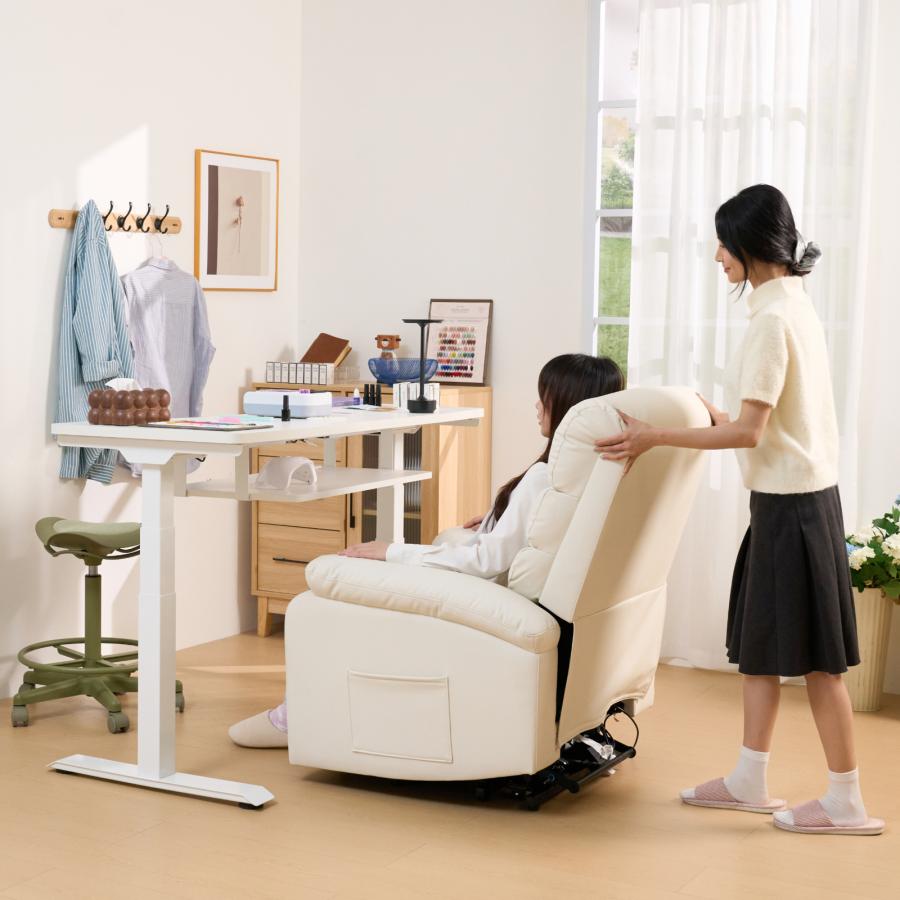 FlexiSpot リクライニングソファ 電動昇降 ソファ 1人掛け ソファー
