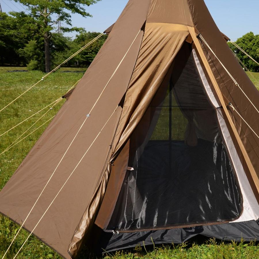 Canadian East カナディアンイースト ワンポールテント300 モノポール 4人 ペグ ロープ ハンマー 収納 Cae Cetn02 Choco キャンピングロッジ 通販 Yahoo ショッピング