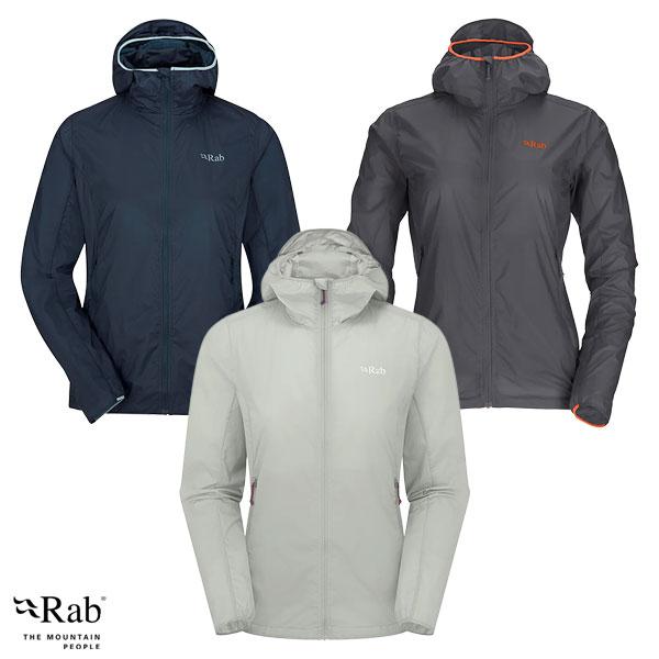 Rab（ラブ） Vital Hoody W's レディース ライトシェルジャケット QWS