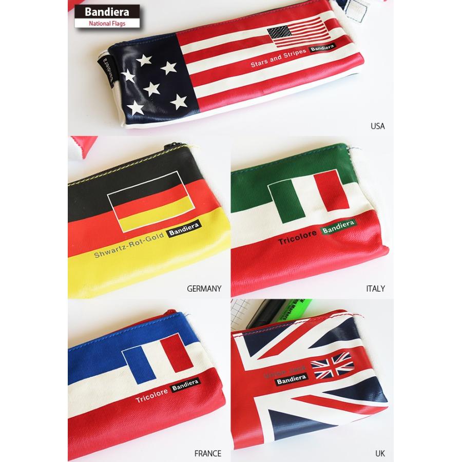 ペンケース かわいい Bandiera ペンポーチ おしゃれ 筆入れ 筆記用具入れ ペン入れ 国旗柄 星条旗 Uk ドイツ フランス イタリア Bnpc ロディ 通販 Yahoo ショッピング