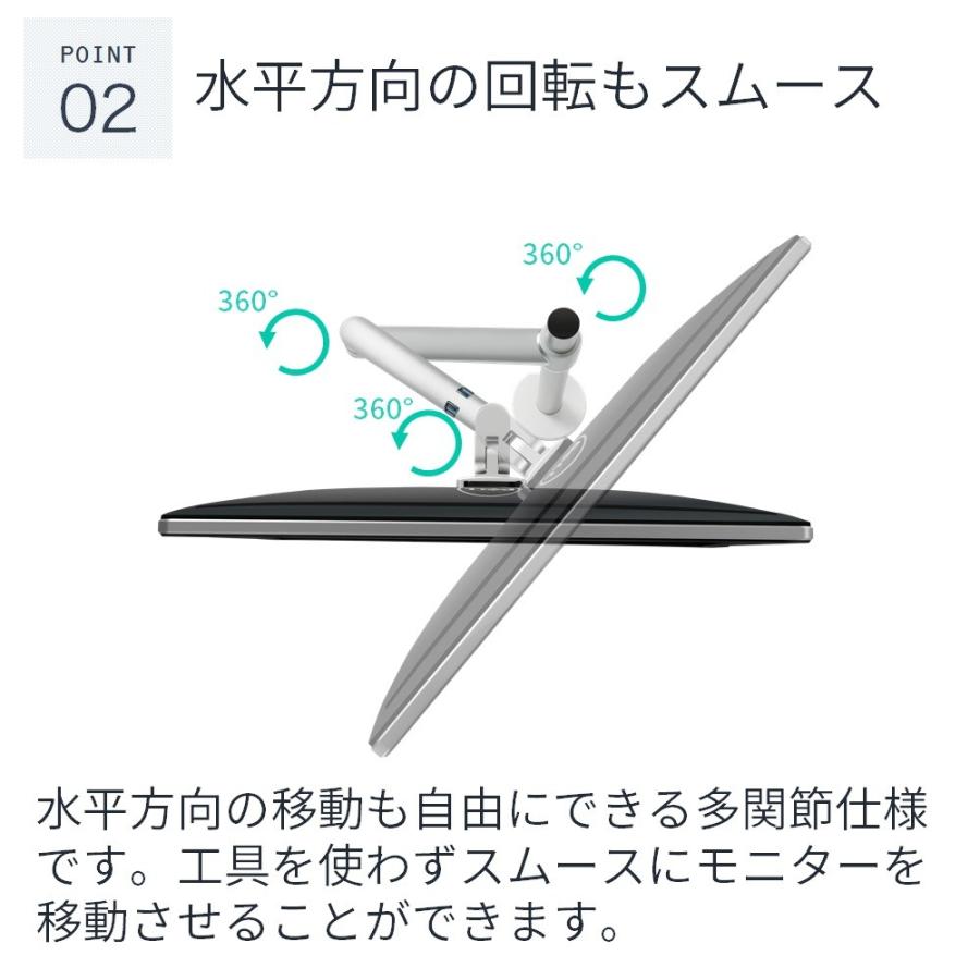 LOE シングル モニター アーム デスクマウント LOL1 : LOE Yahoo!店