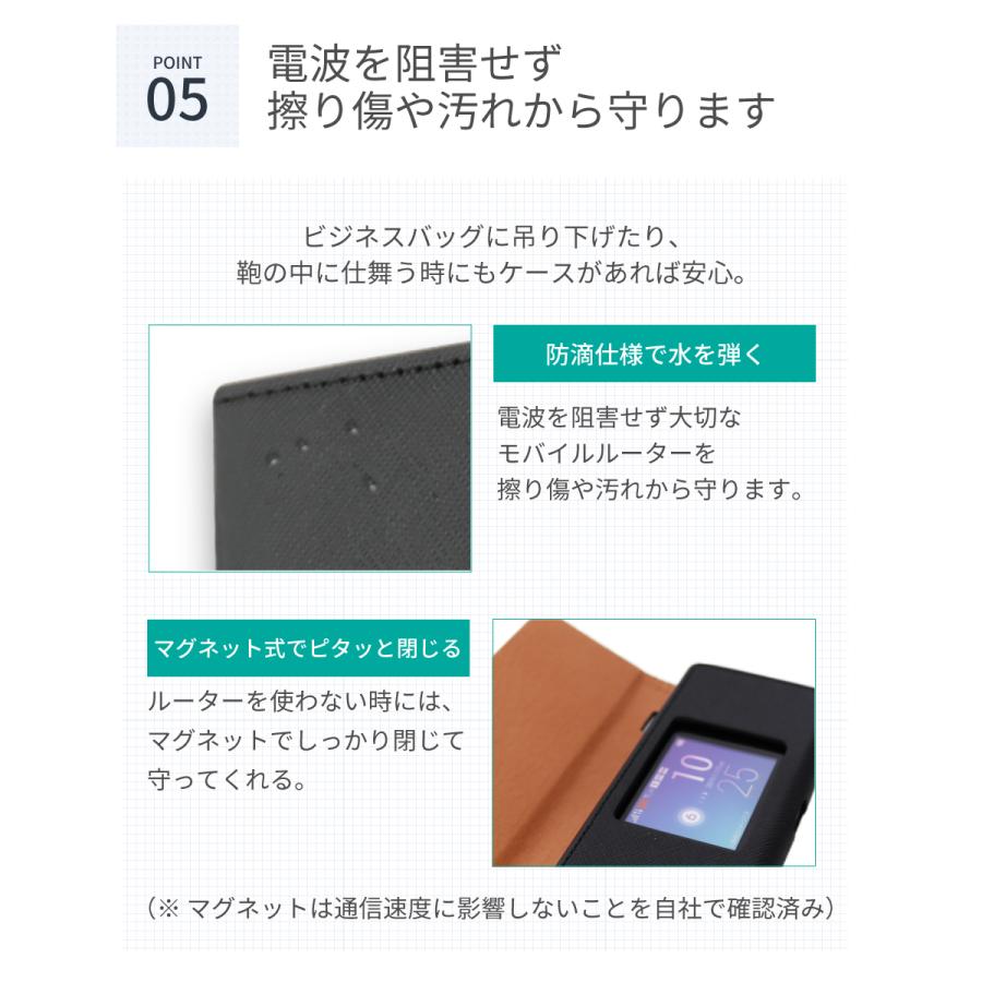 LOE UQ Speed Wi-Fi NEXT W06 ケース ( クレードル 対応 ) PUレザー