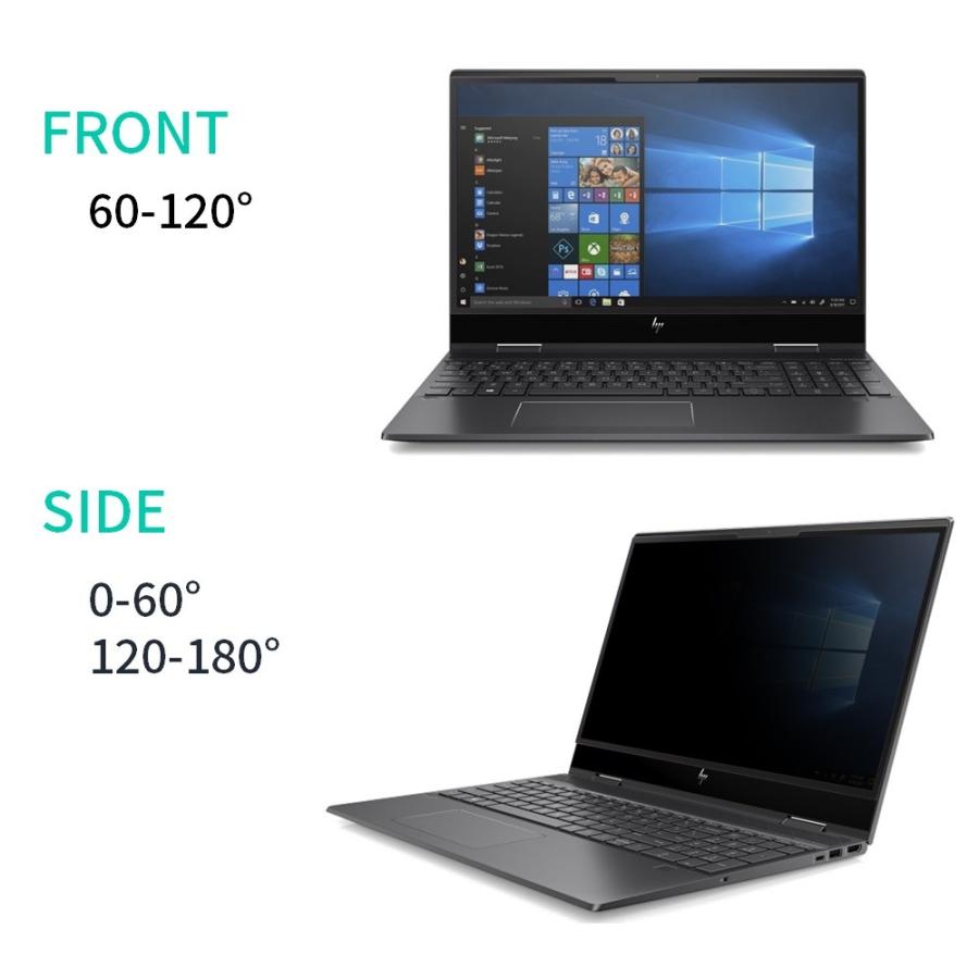 LOE 粘着式 覗見防止フィルム PC 15.6インチ ノートPC 保護 フィルム