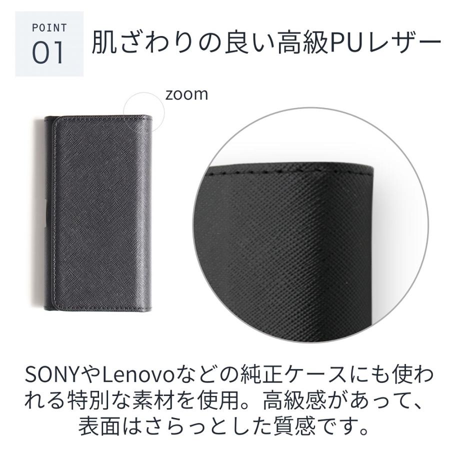 y!mobile(ワイモバイル) Pocket WiFi 801HW モバイルルーター ケース 【高級PUレザー】 保護 フィルム 付｜loe｜02