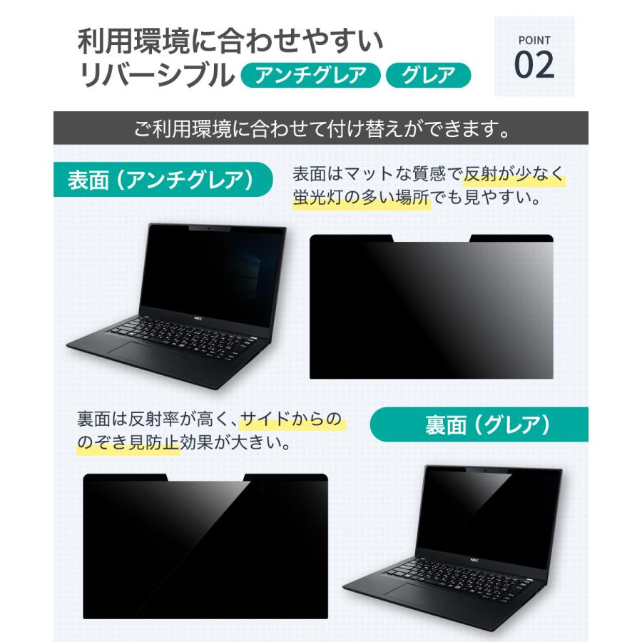LOE マグネット式 覗見防止フィルター PC 15.6インチ 16:9 パソコン
