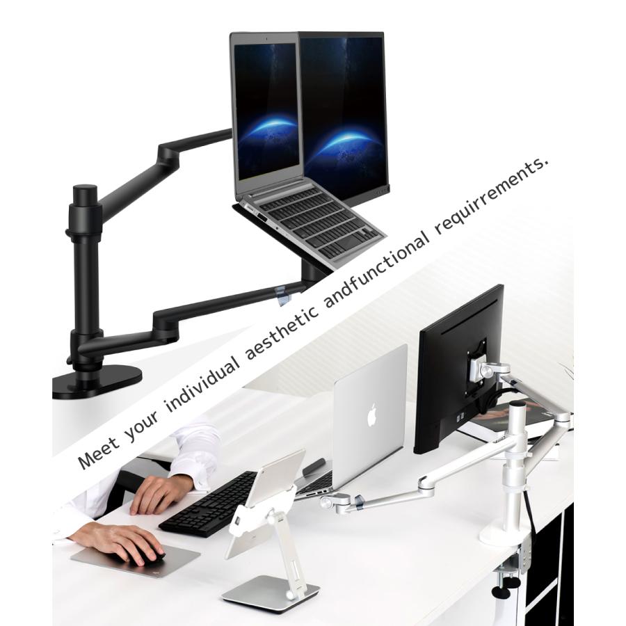 LOE ノートPC 液晶モニター デュアルアーム デスクマウント LOE ノートPC 液晶モニター デュアルアーム デスクマウント