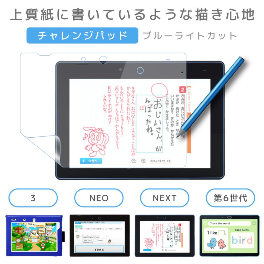 LOE チャレンジパッド 保護フィルム ブルーライトカット 紙に書いて