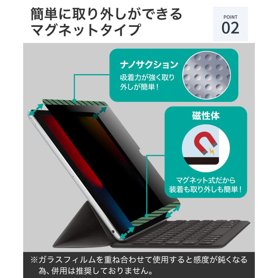 LOE LOE iPad Pro 11 (2022) / iPad Air 5 マグネット式 覗き見防止