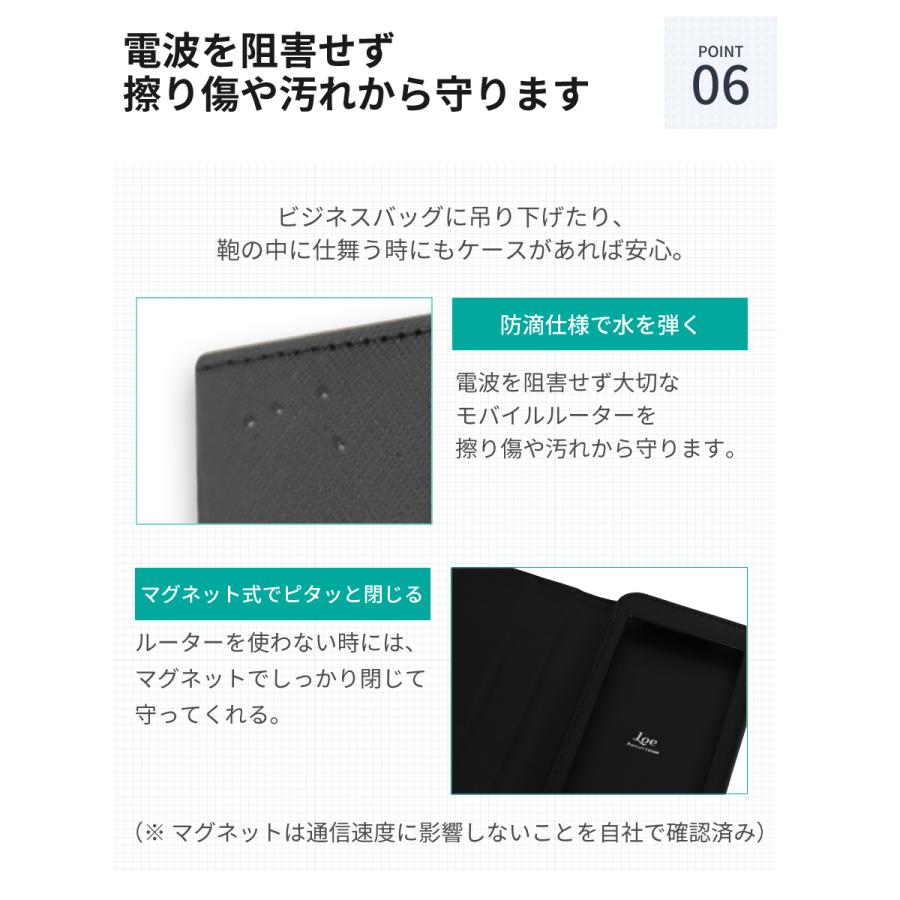 Galaxy Mobile Wi-Fi SCR01 モバイルルーター ケース 保護フィルム 付 au / UQ mobile｜loe｜10