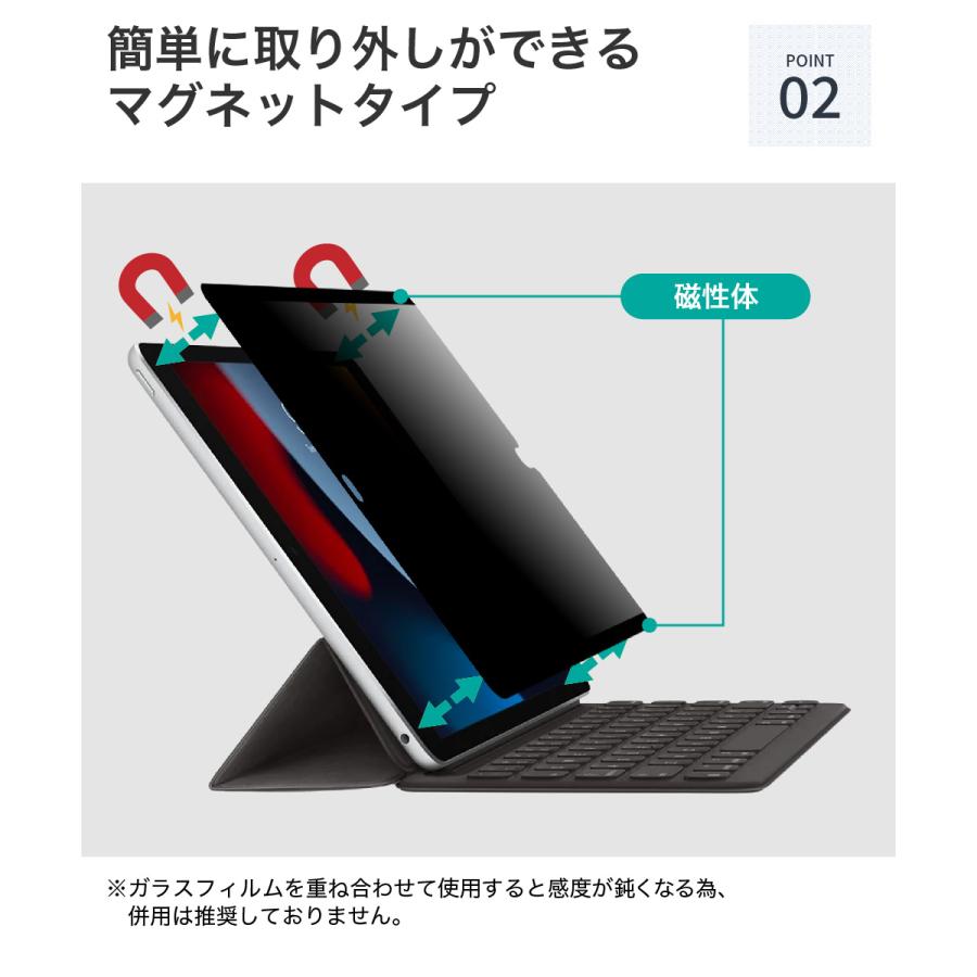 LOE LOE(ロエ) 360度 マグネット式 覗き見防止フィルム iPad mini6 用