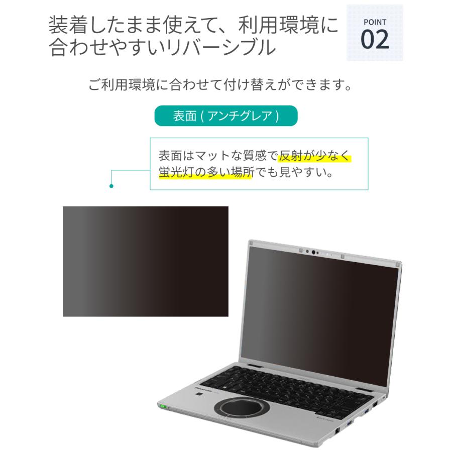 LOE 汎用 覗見防止フィルター PC 14インチ 3:2 レッツノート CF-FV
