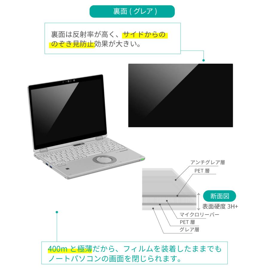 光興業 覗き見防止フィルター TLNWモバイルPC用 タッチパネル対応 12.0