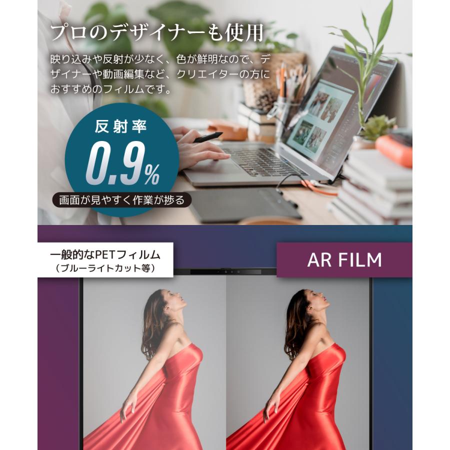 LOE 14インチ 16：10 汎用 ノートパソコン 保護フィルム まるで貼って